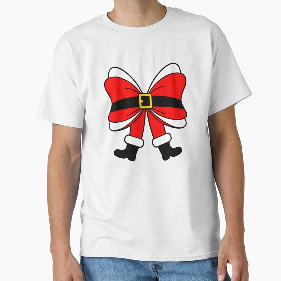 Santa Bow Festive Christmas Ribbon by theartfulaspie