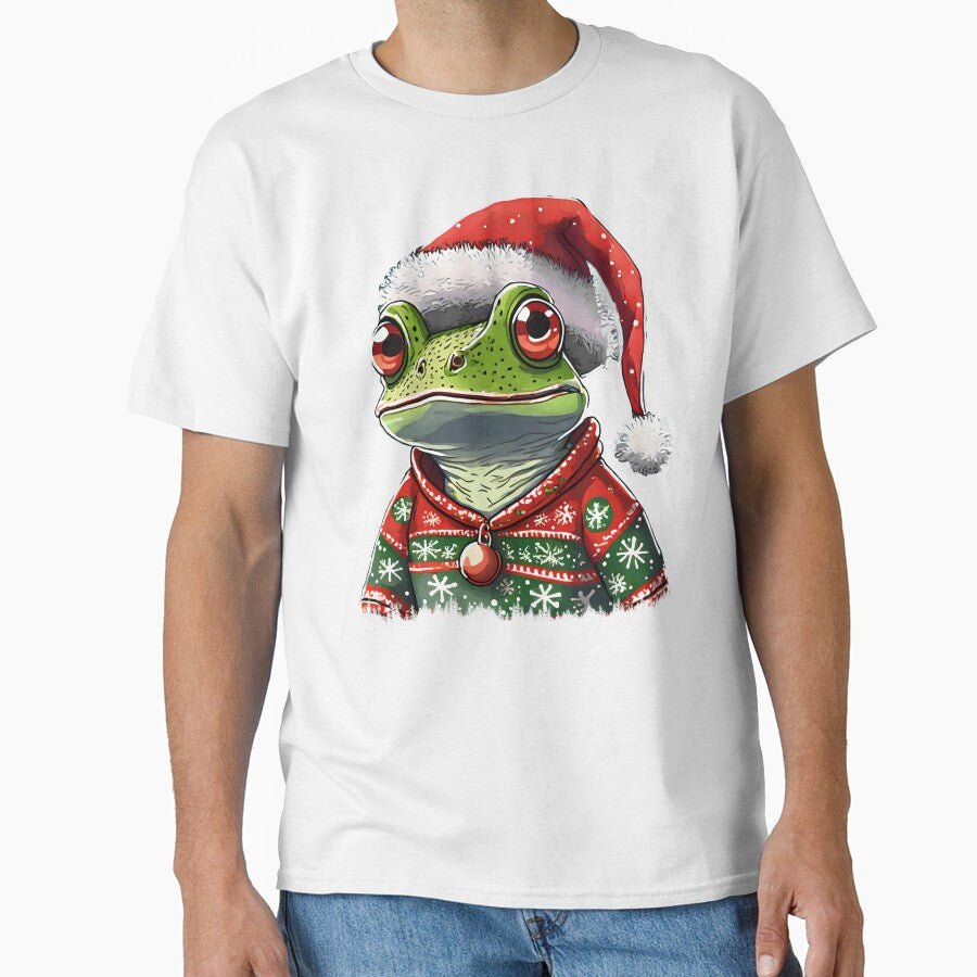 aboriginal frog in christmas sweater by emaotx