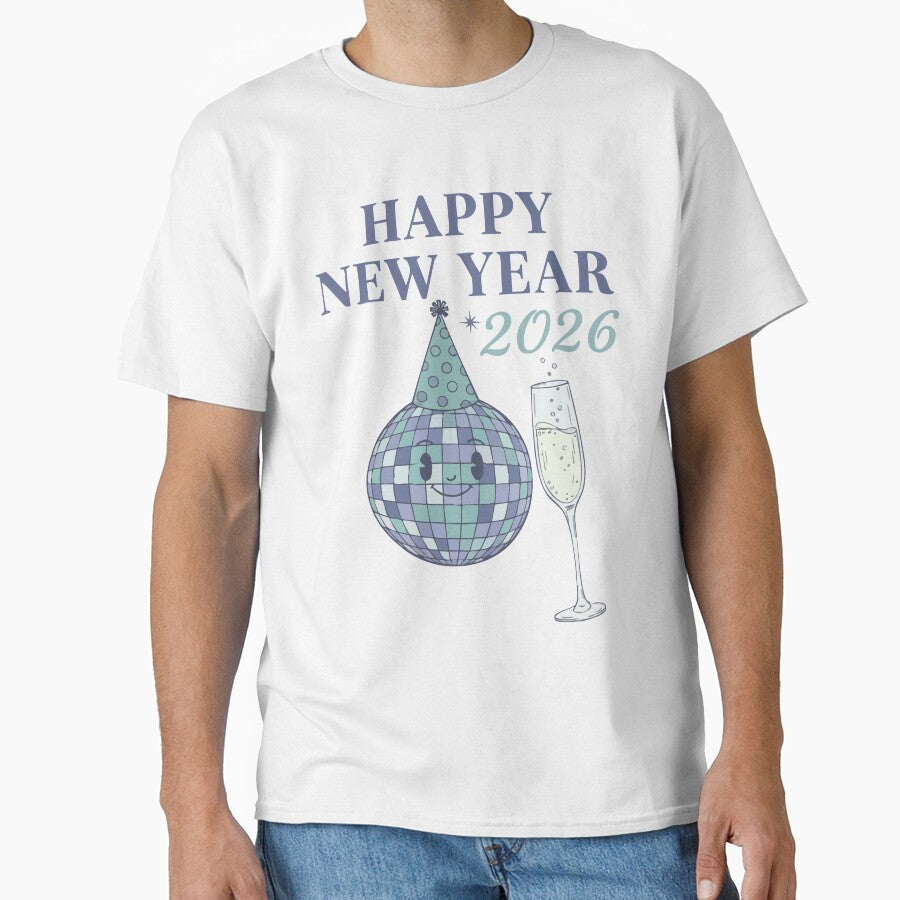 Happy New Year 2026 Disco Ball Celebration by LuminOrb