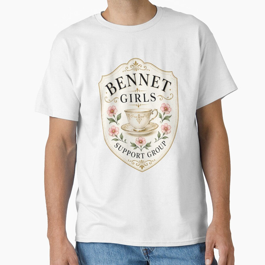 Bennet Girls Support Group Pride and Prejudice Floral Emblem by Fenay Designs