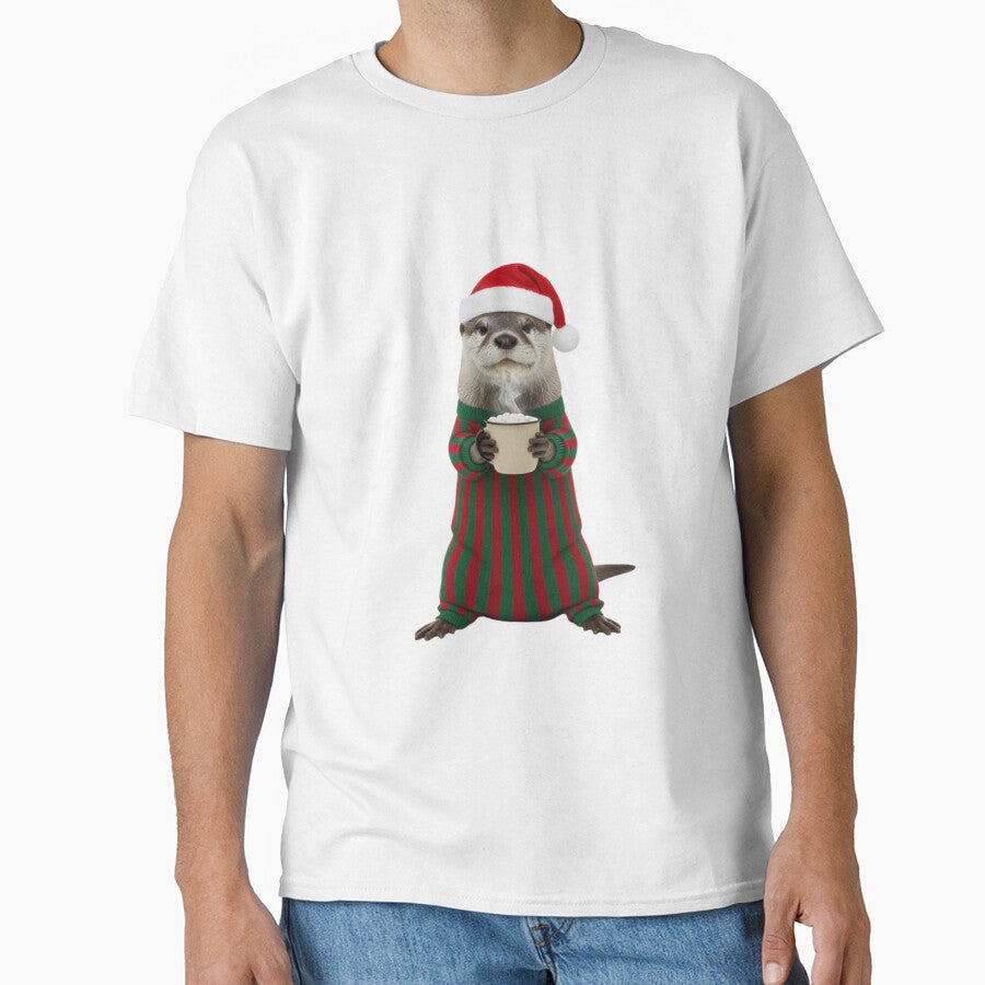 Otter merry christmas xmas holiday funny meme marshmallow hot cocoa by CheeseBlueprint