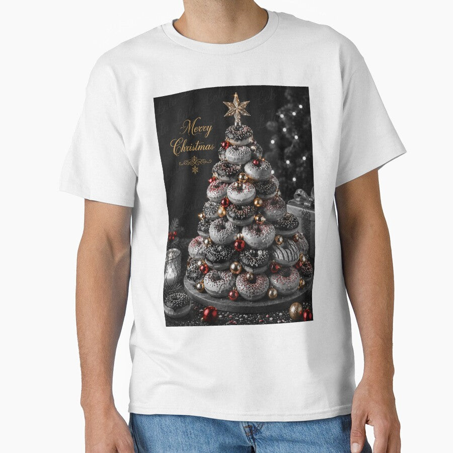 Merry Christmas -  Donut Tree Selective color by LuluLeb