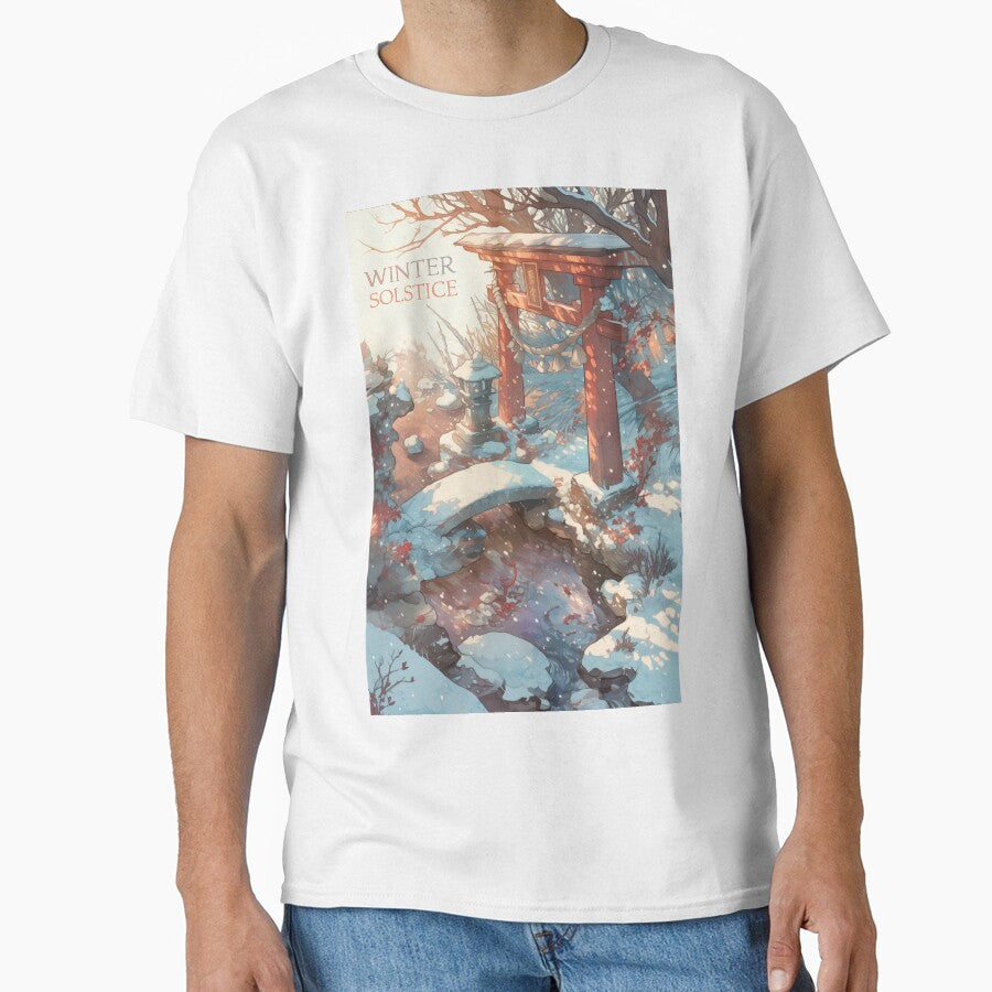Winter solstice Japanese landscape by Lenycherry_art