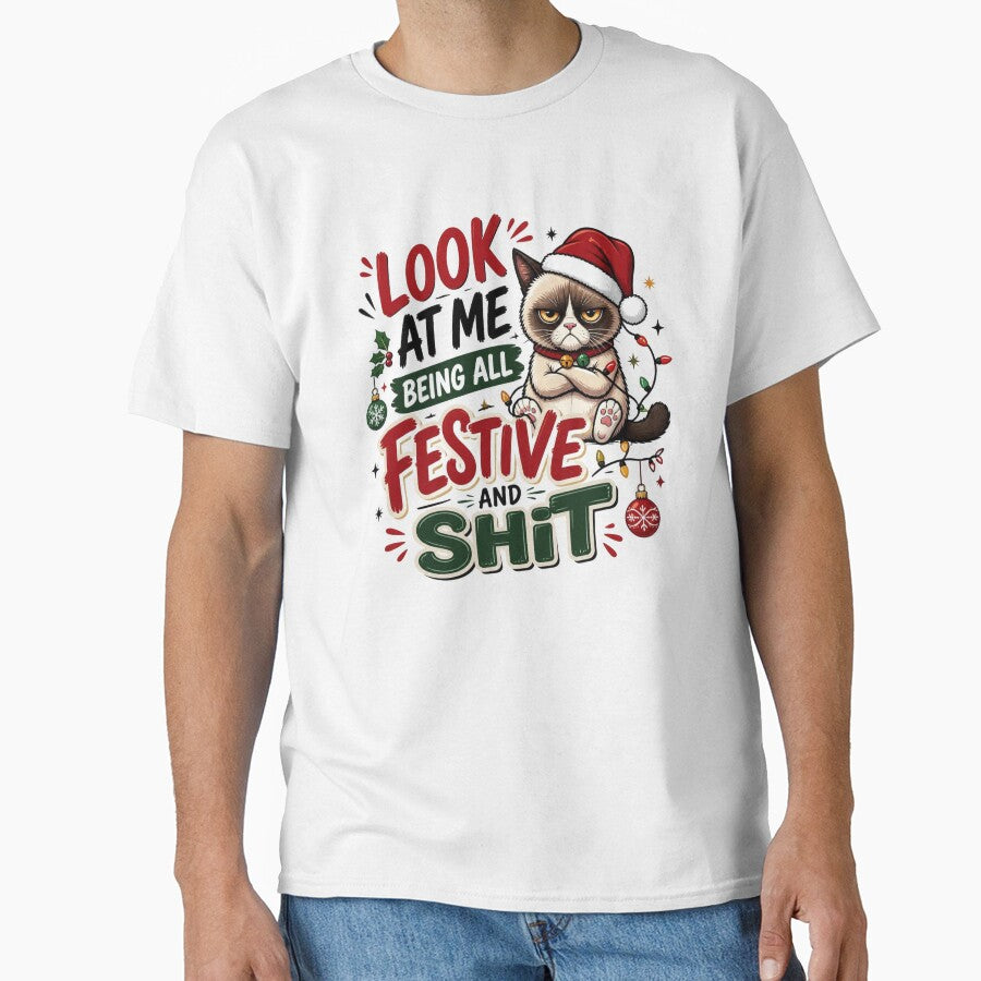 Festive Grump Cat by EdicrisR