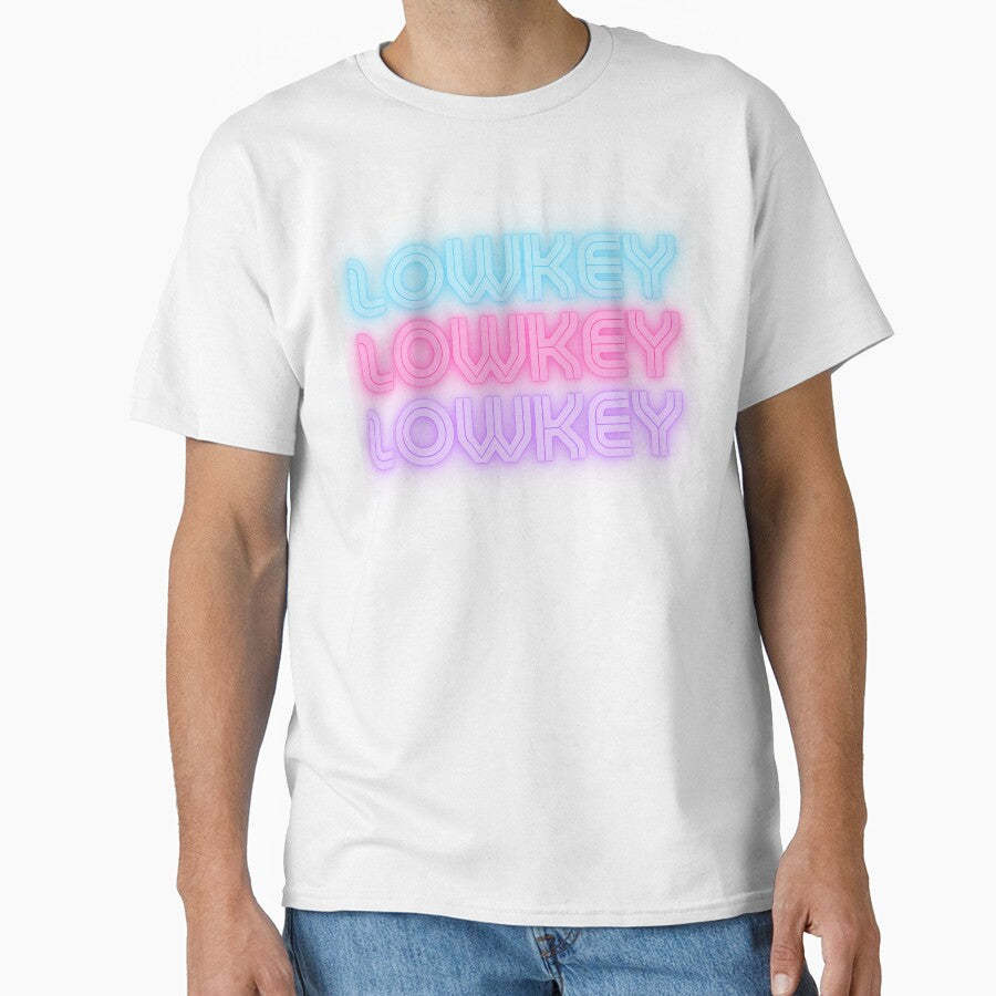 Lowkey Life Adulting Blue Pink Purple Violet Lavander Minimalist Cute Aesthetic Simple Trending Gift by Winterlock