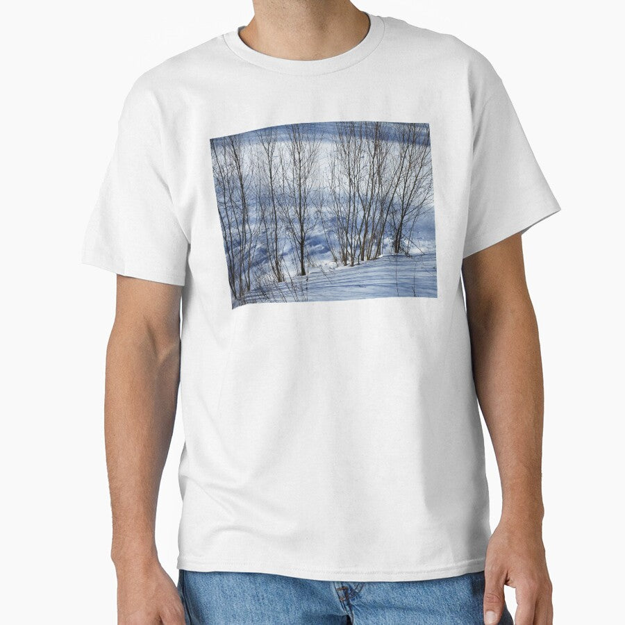 Snowy tree blue palette landscape |  winter tree art photography by lausn