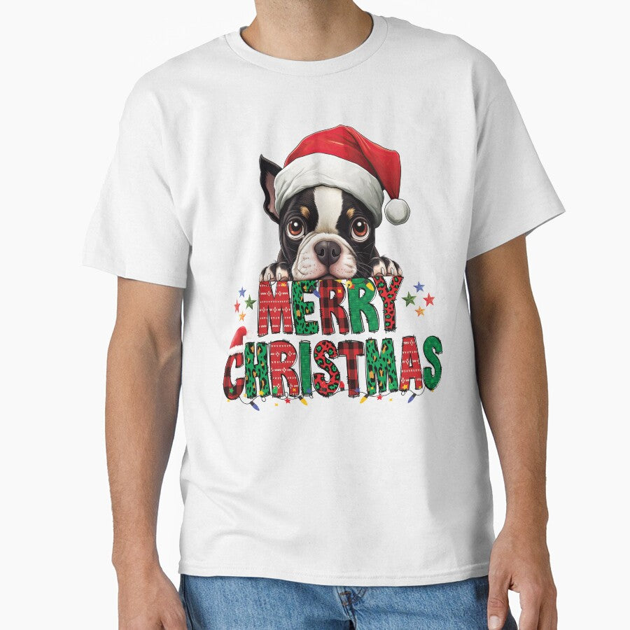 Boston Terrier - Merry Christmas Dog by Kidzz