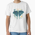 Celestial Floral Moth – Moonlit Wings with Stars and Flowers by Zee's Whimsical Wonders