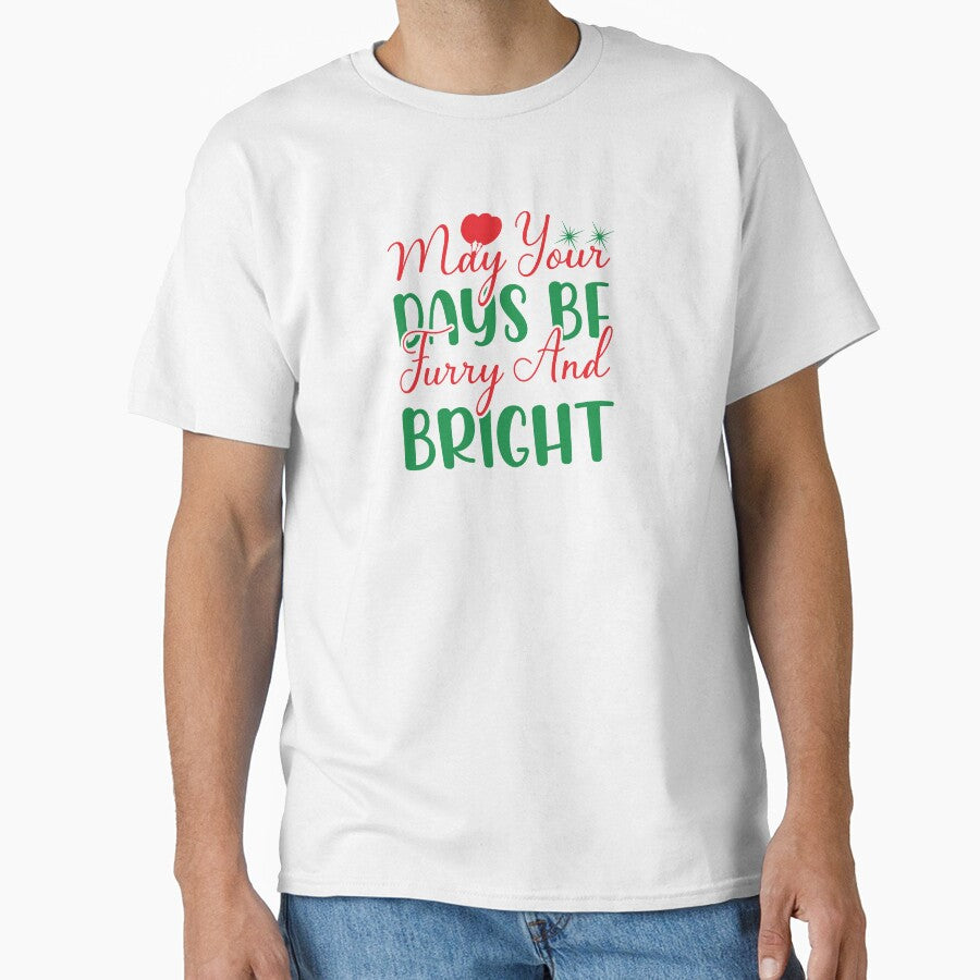 May Your Days Be Furry and Bright Christmas Dog Design by Palette & Hue