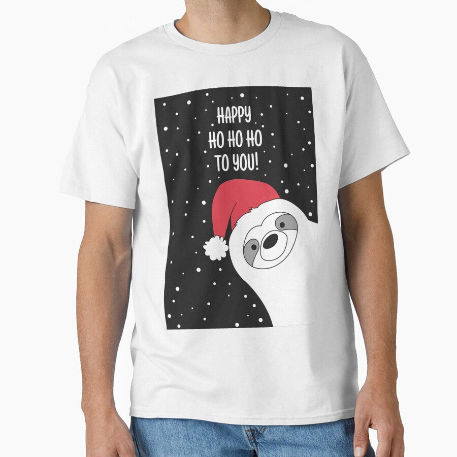 Cute sloth wishes: ,,Happy Ho Ho Ho to You!" by SaraSumi