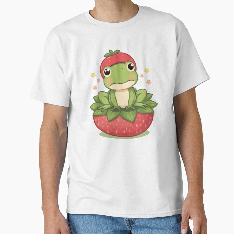 Cute Strawberry Frog Kawaii Sticker | Adorable Spring Frog Gift by Stylestickers55