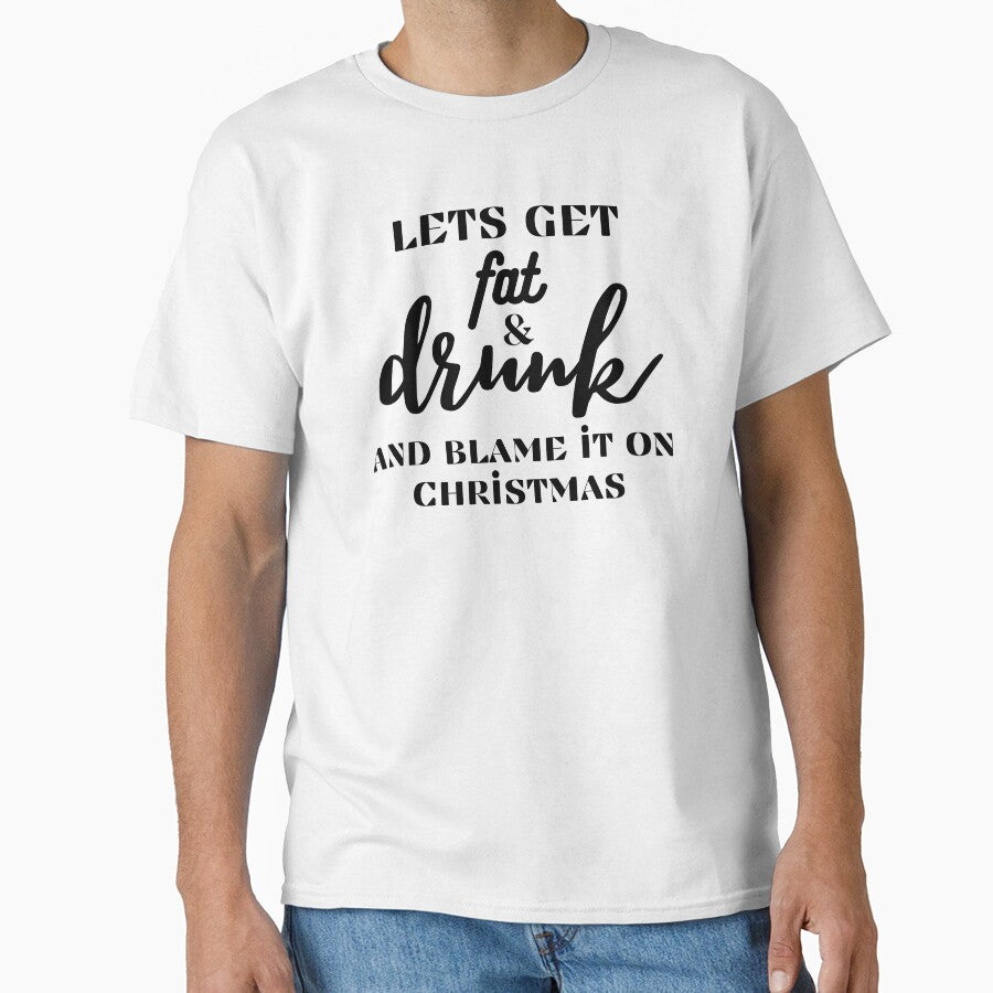 Blame it on Christmas - Funny Christmas Holiday drunken Quotes by Witfulwisdom