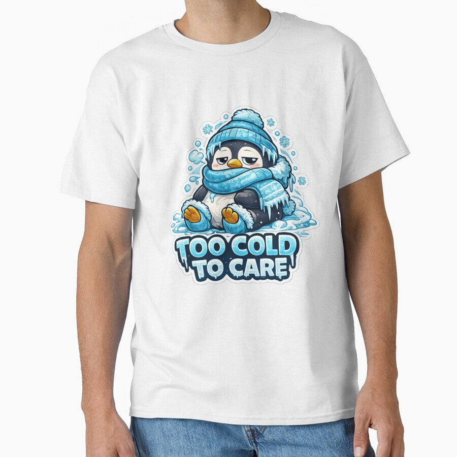 Too Cold To Care Cute Penguin Sticker by Herodestroyer