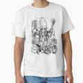 Dancing Skeletons - Gothic Danse Macabre Vintage Linework Art by FreiherrPK
