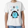 Cute Blue Penguin Winter Snowflakes by AStar17