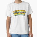 OVERWORKED ENGINEER – hand drawn childlike typography by Mac Sketches