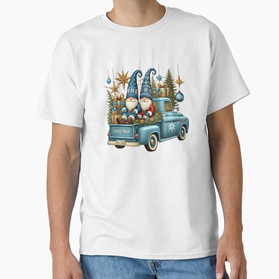 Cozy Gnome Christmas Truck - Blue Holiday Joy by momo9981