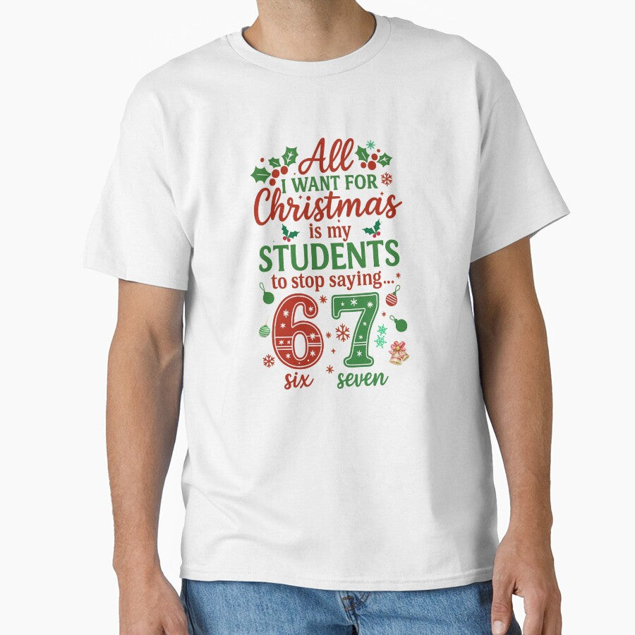 Funny Teacher Christmas Quote – All I Want for Christmas Is My Students to Stop Saying 67 by scanusha1979