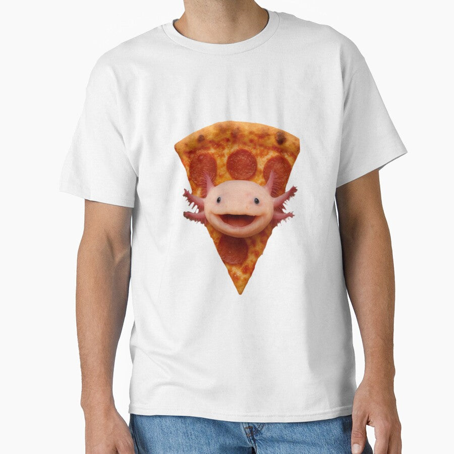 Axolotl pizza funny weird prank meme cute happy christmas birthday gift by CheeseBlueprint