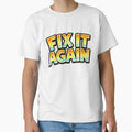 FIX IT AGAIN – hand drawn childlike typography by Mac Sketches