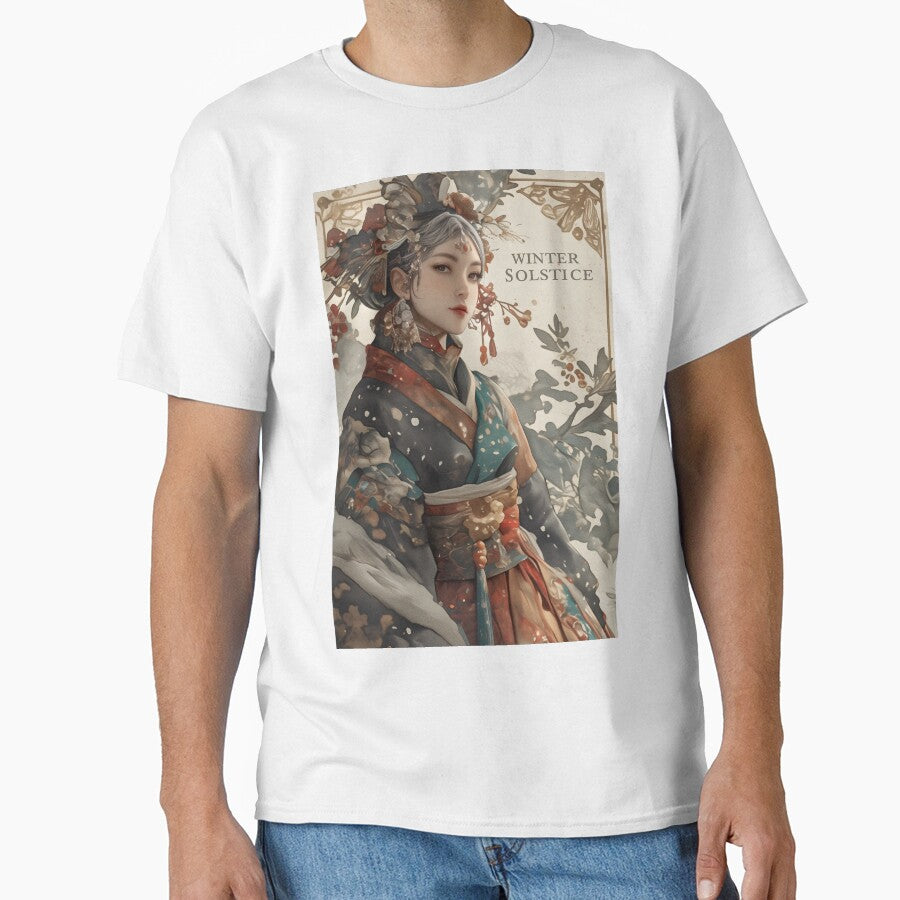 Winter Solstice woman in kimono by Lenycherry_art