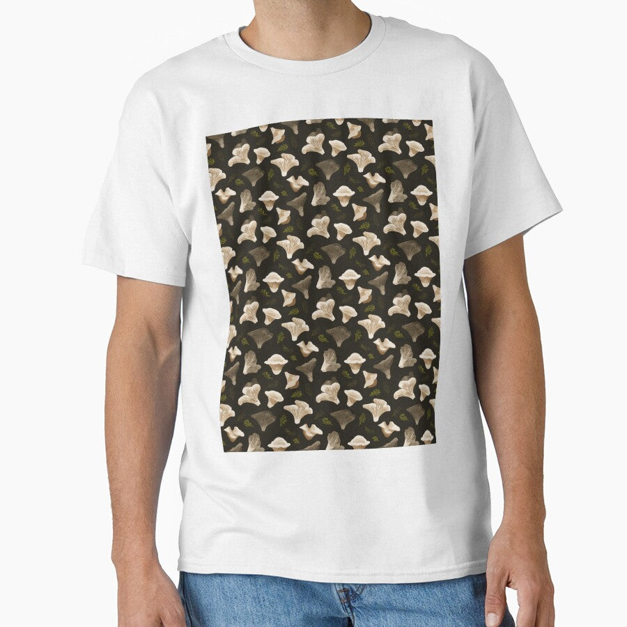 Oyster Oasis | Oyster Mushroom Seamless Pattern by sundayclay