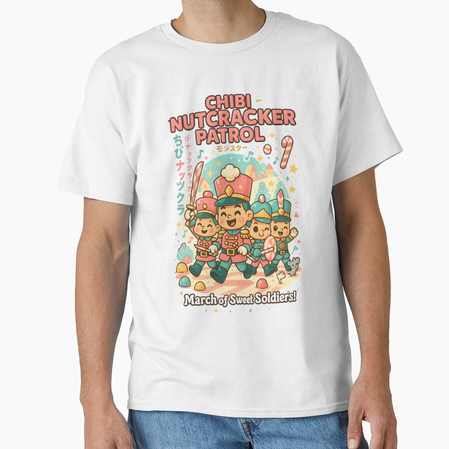 Chibi Nutcracker Patrol – Cute Christmas Toy Soldier Squa by Snackwear Apparel