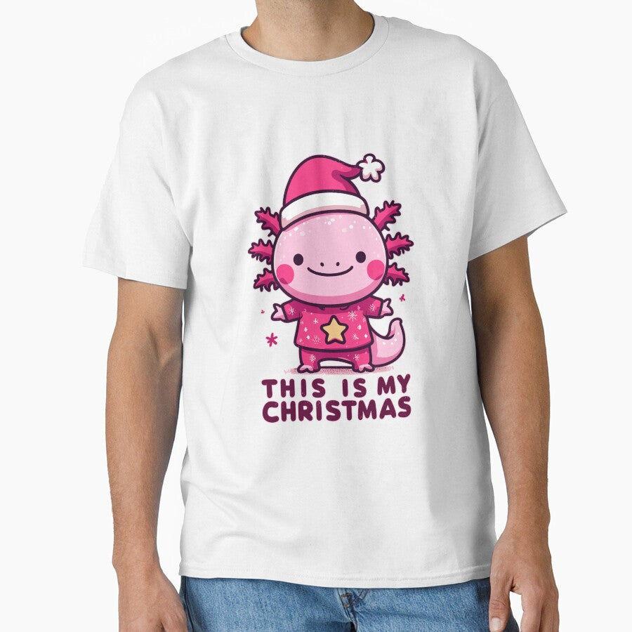 Kawaii axolotl this is my christmas by TomFrontierArt