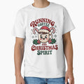Running on Coffee and Christmas Spirit Funny Cute Holiday Coffee Lover Design by DailyInkWear