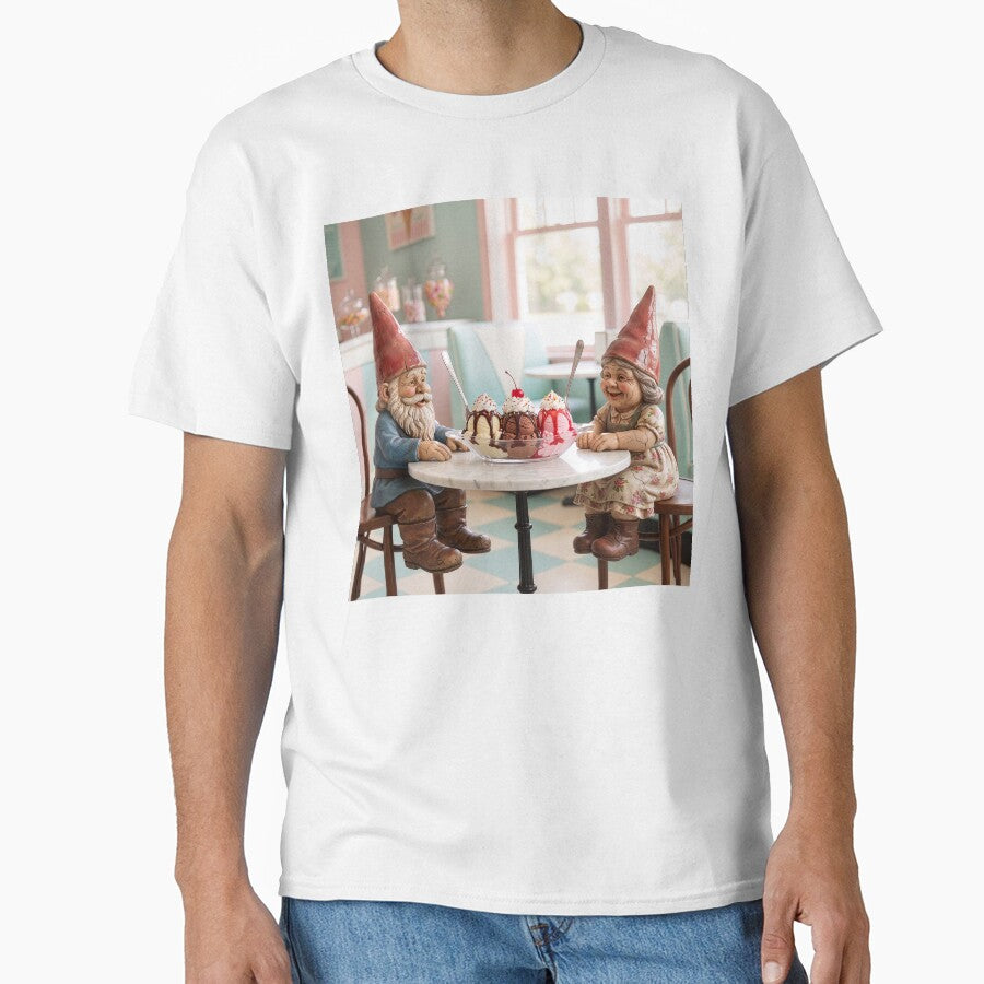 Garden Gnomes Share a Banana Split by Tridentulus