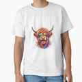 Abstract and Pop Art Highland Cow Painting by Collymore