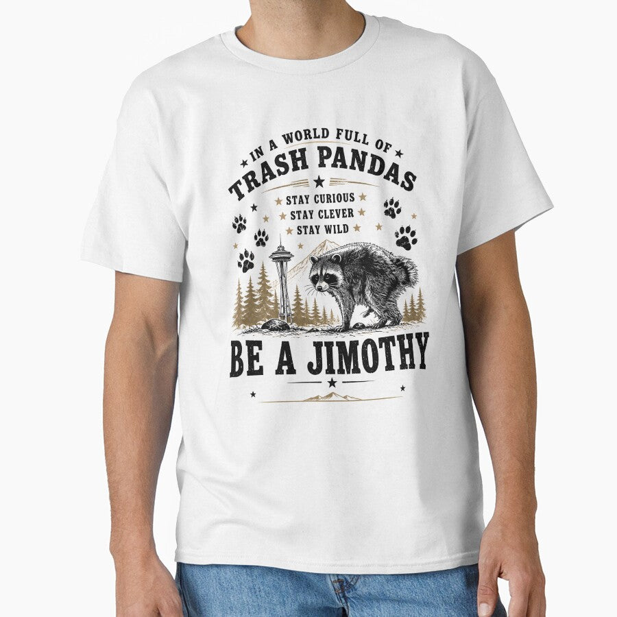 Jimothy Raccoon - Be a Jimothy – Funny Trash Panda Raccoon Vintage Wildlife by JessArty ⭐⭐⭐⭐⭐