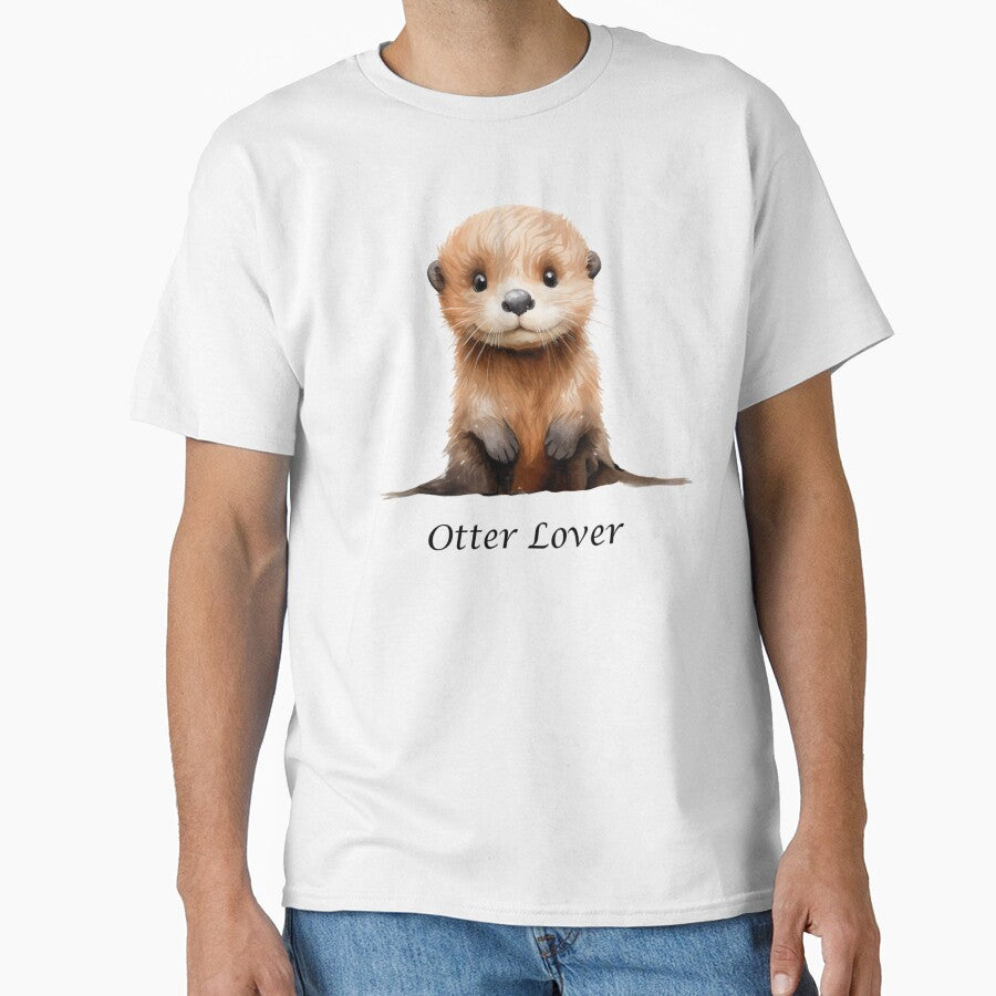 Otter Lover - Cute Otter by baby-animal-art