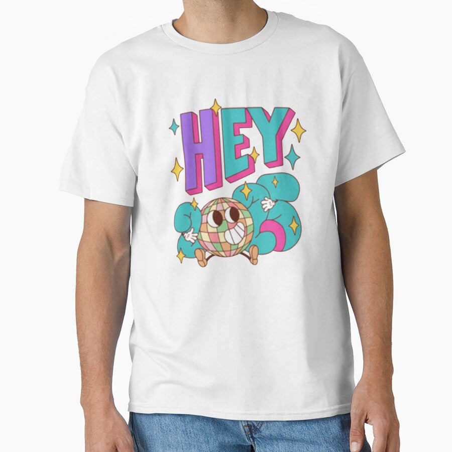 HEY 2023 Groovy Disco Ball T-Shirt by anandsiva2703