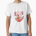 Axolotl ramen noodles japanese ramen food kawaii cute adorable by CheeseBlueprint