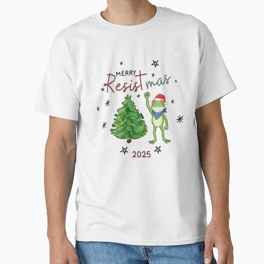 Funny Portland Frog Merry Resistmas Frog Christmas Frog Meme by jillianhanna