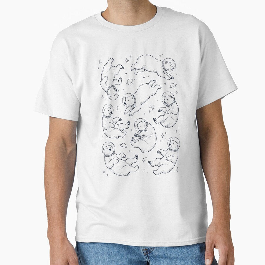 Vintage Polar Bear Astronaut Galaxy Space Animal Lover by TerryConnells