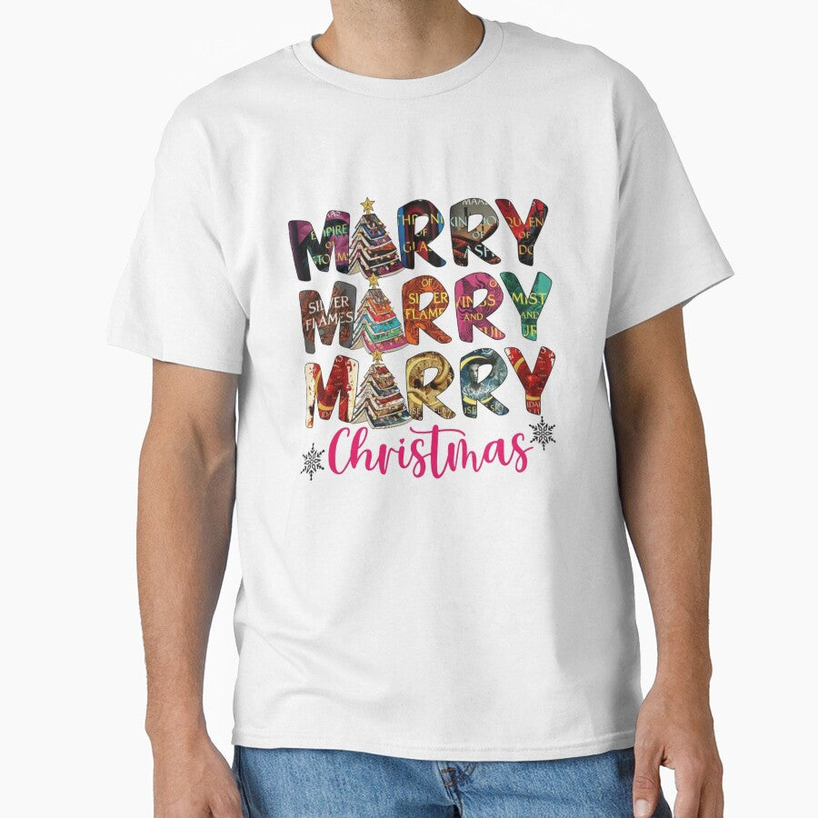 Merry Fantasy Bookmas Sweatshirt, Throne Of Glass Shirt, Acotar, Crescent City, Book Lovers Christmas Gift by Sapocheart