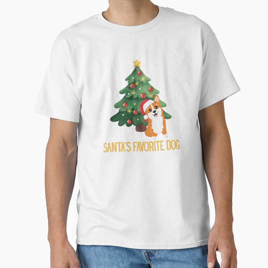 Santa’s Favorite Dog with Christmas Hat by Inkworksbyshery