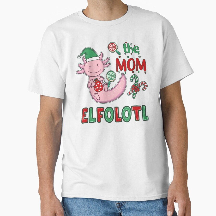Christmas Axolotl Elf - The Mom Elfolotl by GrimButterfly