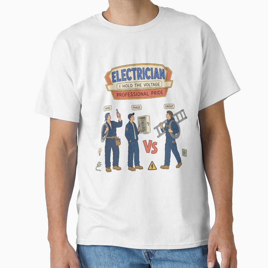 Electrician Sticker — “I’ve Got the Voltage” Electrical Humor Design by Krasnovaovaova