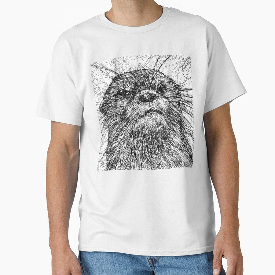 OTTER ink portrait .4 by lautir