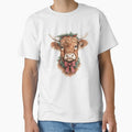 Christmas Highland Cow, Christmas Highland Cow,Christmas Cow with bow by Fine-Spot