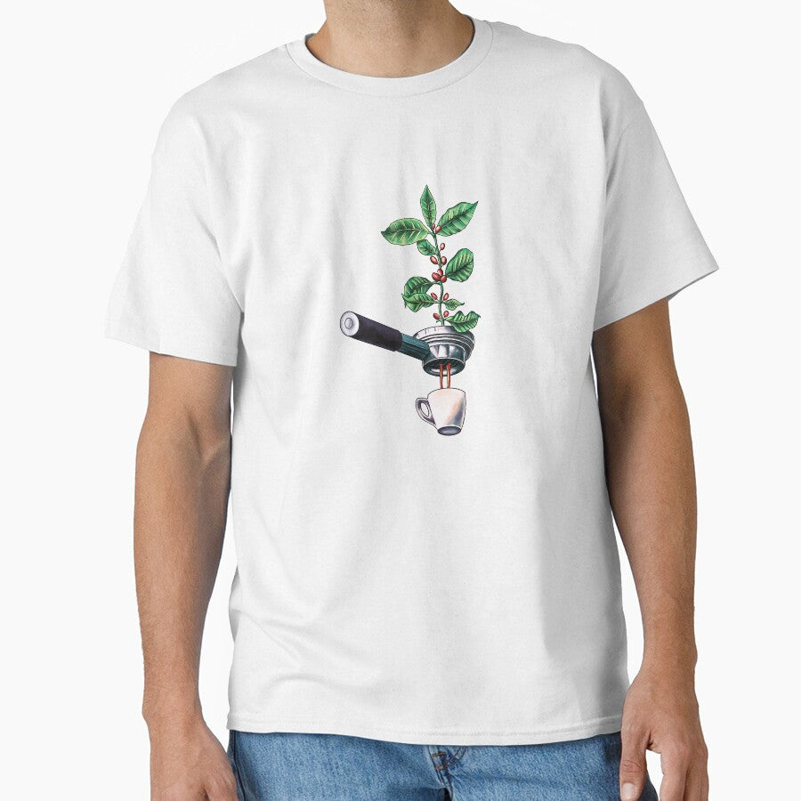 Coffee Plant Tshirt Espresso Barista T-Shirt by KTY-NUSS