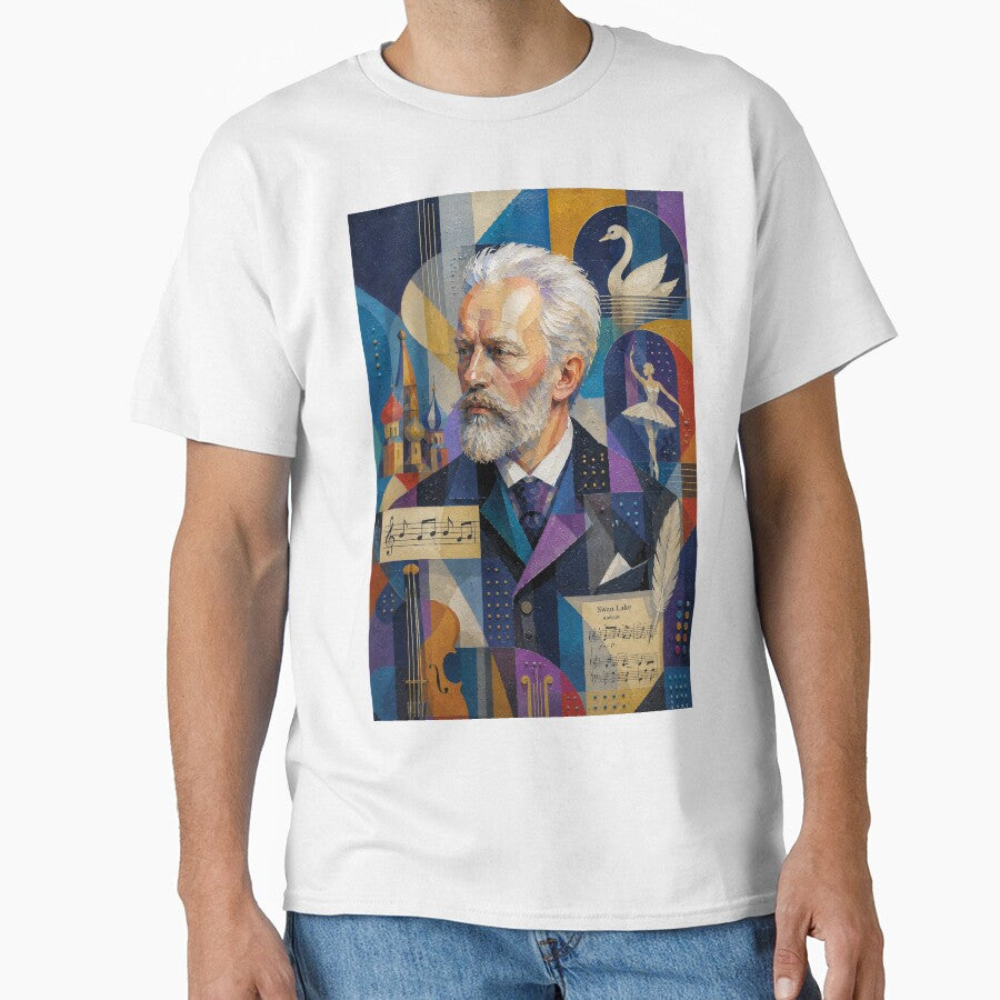 Russian composer Pyotr Tchaikovsky painting. by GalleryKauffeld