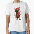 Cute Raccoon Christmas Design by NicolasGlowArt