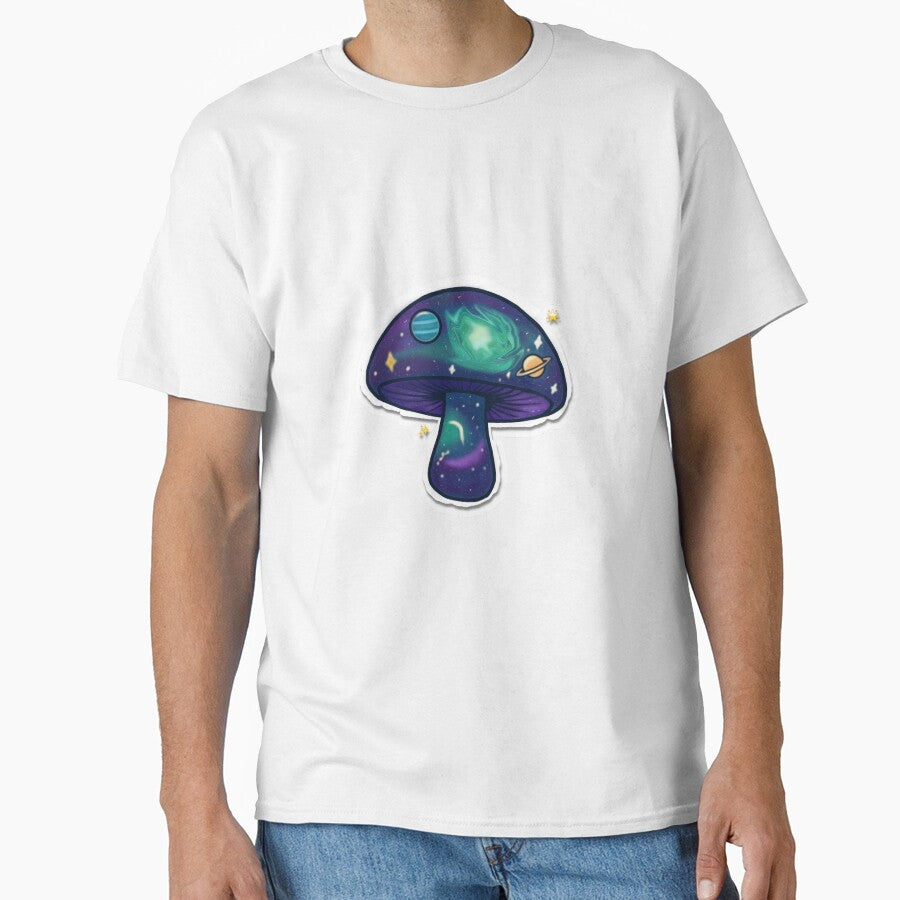 Galaxy Mushroom Sticker - Psychedelic Space  Aesthetic Magic Mushroom Art by Nanadestudio