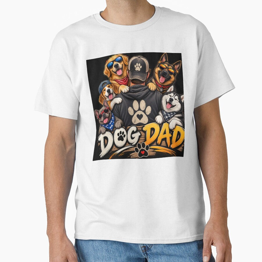Dog Dad Shirt – Funny Dog Lover Gift for Proud Dog Dads, Pet Dad & Dog Father by artistezone