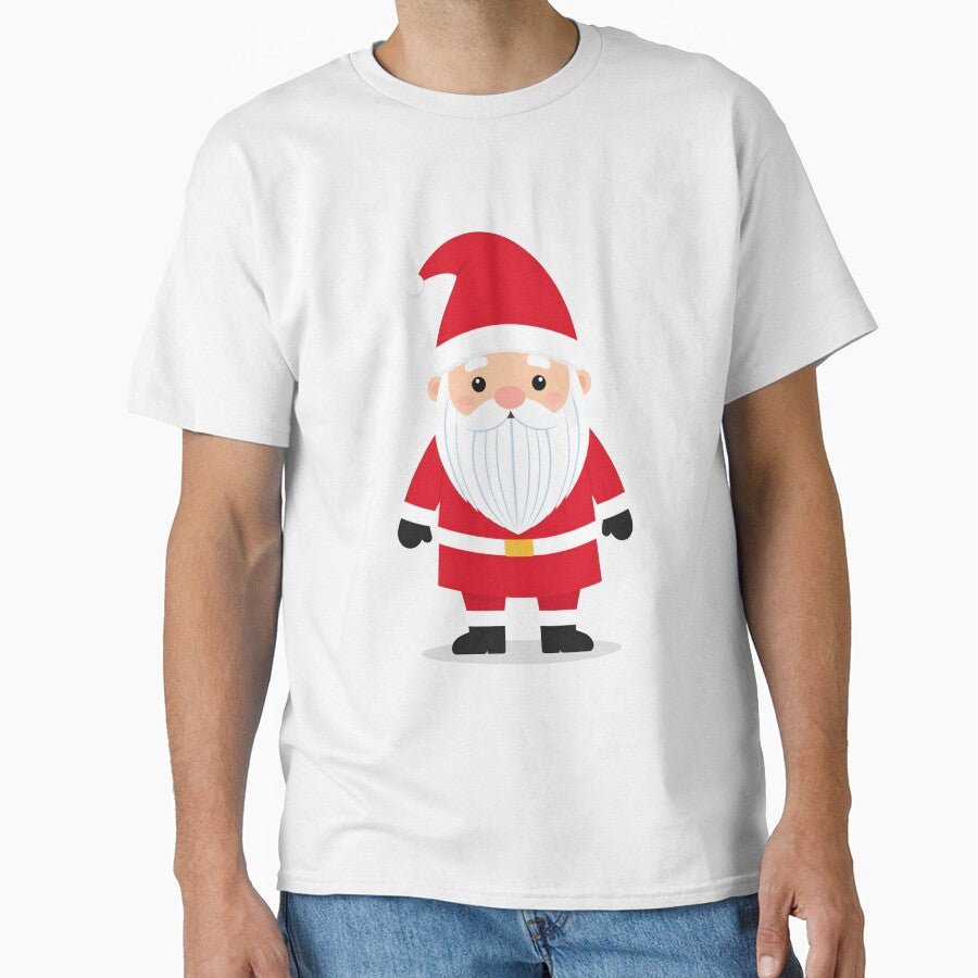 Chibi Gnome in Santa Suit with Cute Round Belly – Kawaii Christmas Gnome Art by PrintCreations9