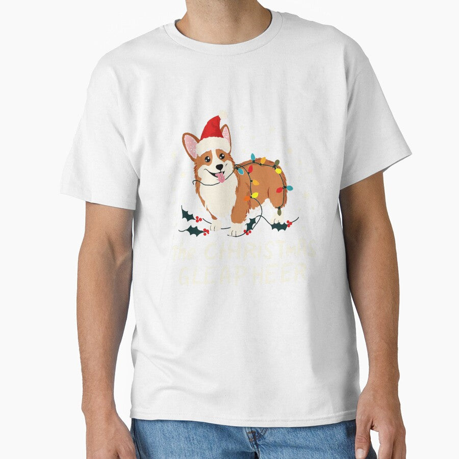 Corgi Christmas Pajama Shirt Funny Dog Holiday Lights by lht6474